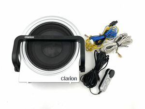 管k240445-13 Clarion クラリオン サブウーハー ウーファー 20cm SRV212 リモコン 配線 付き 動作品 (10)