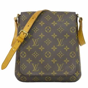 本物 ルイヴィトン LOUIS VUITTON LV ミュゼット サルサショート モノグラム ショルダーバッグ ブラウン M51258