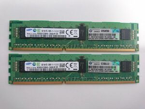 中古品★SAMSUNG(サムスン) サーバー用メモリ 8GB 1Rx4 PC3-12800R-11-11-C2-D3★8G×2枚 計16GB