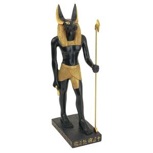 アヌビス　古代エジプト神話の神の像インテリア置物彫刻神像エスニック古代文明小物オブジェホームデコアヌビス神エジプト雑貨宝物装飾品