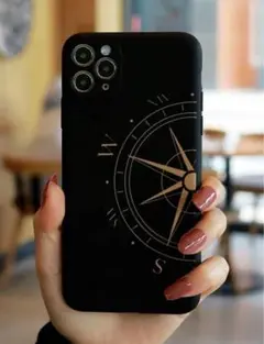 【新品未使用】iPhone15 ケース 14 花 羅針盤 コンパス 地図 道標