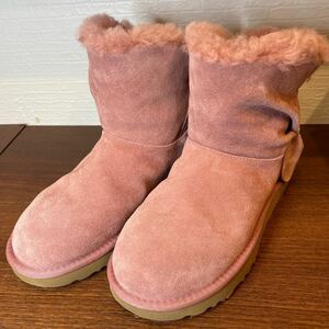 A478/【個人保管品】UGG アグ ムートンブーツ ブーツ ショートブーツ ファッション　冬　コーディネート　アパレル　靴 ピンク　