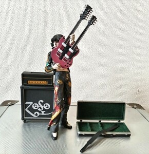 レッド・ツェッペリン ジミー・ペイジ アクションフィギュア 7インチ ダブルネックギター LED ZEPPELIN Gibson SG ドラゴン 天国への階段