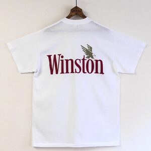 美品 80s〜90s【Winston】”RJRTC” ポケットTシャツ USA製 XL 裾袖シングル 企業物/ウィンストン レイノルズ タバコ マルボロ アメリカ製