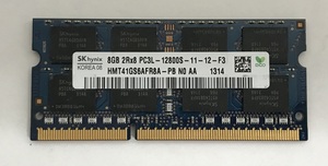 SK HYNIX 2RX8 PC3L-12800S 8GB 1枚 DDR3 ノートパソコン用メモリ 204ピン ECC無し DDR3L-1600 8GB DDR3 LAPTOP RAM