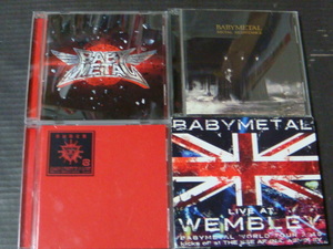 BABYMETAL/ベイビーメタル「BABYMETAL」「METAL RESISTANCE」「LIVE AT BUDOKAN」「LIVE AT WEMBLEY」CD