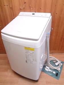 パナソニック 縦型 洗濯乾燥機 NA-FW80K8 8kg 洗剤自動投入 洗濯機 2020年製