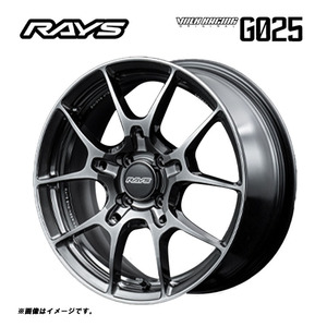 送料無料レイズ VOLK RACING G025 (HK) 7J-16 +25 4H-100 (16インチ) 4H100 7J+25【1本単品 新品】