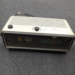 ナショナル パナソニック FM-AM CLOCK RADIO RC-625 昭和レトロ ジャンク品　み