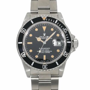 ロレックス サブマリーナー デイト フチあり パンプキン 16800 84番（1984年） ブラック メンズ 中古 送料無料 腕時計