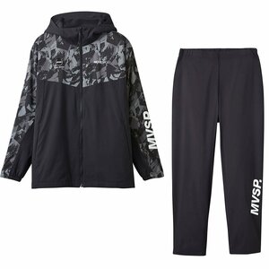 1540492-DESCENTE/メンズ HEATNAVI 総柄グラフィック スリーブロゴ フルジップフーディー 上