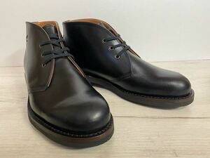 未使用に近い美品★DANNER ダナーD213108★US9(27.0〜27.5)カラマ チャッカ レザーブーツ BLACK 214500 4300オックスフォード