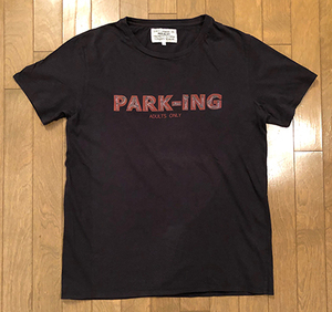 ■極美品 PEEL&LIFT PARK-ING ADULTS ONLY Tシャツ BK-L THE PARKING GINZA ピール＆リフト FRAGMENT 藤原ヒロシ パーキング