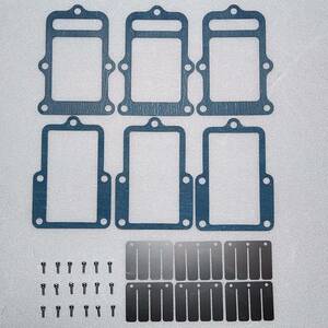 残り2/5 SJ30 リードバルブ 国産社外ガスケット 取付ねじ セット/スズキ ジムニー LJ20 LJ50 SJ10 フロンテ