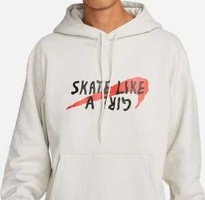 ■即決 国内正規品 新品 Nike SB Skate Like A Girl 1 Fleece L/S Top　2XL スケートライクアガール 　フーディ　パーカー ライトボーン