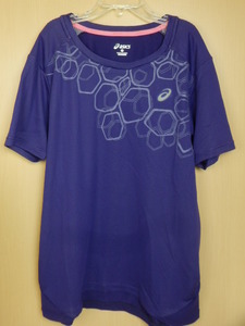 asicsアシックス　ランニング 　半袖Ｔシャツ　SSTOP XXL569　　パープル/サイズL