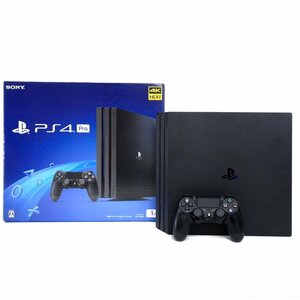 【1円】ソニー SONY プレイステーション4 PlayStation4 Pro CUH-7200B 1TB コントローラ付 ジェットブラック 通電確認 初期化済み 41144