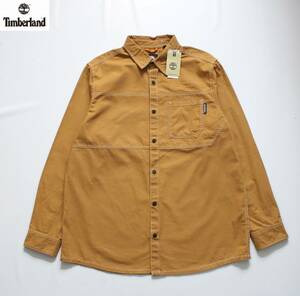 未使用【 Timberland ティンバーランド 】コットン 長袖 ワークシャツ L/G TB0A2AC4 P47 定価\12,650 スナップボタン プリント YELLOW BOOT