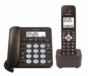 【中古】 Pioneer パイオニア デジタルコードレス留守番電話機 子機1台付き ブラウン TF-SA36S (BR)