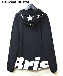 S【F.C.Real Bristol LYCRA BIG LOGO ZIP UP BLOUSON FCRB-167033 F.C.R.B. エフシーレアルブリストル フーデッドブルゾン ジャケット】