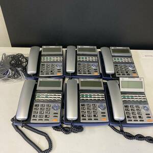【現状品】 SAXA サクサ ビジネスフォン TD710(K) 6台 本体のみ 18ボタン 電話機 /T4274-120