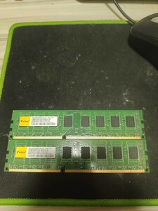 DDR3　SDRAM　2GB　2枚　合計4GB　エリクサー