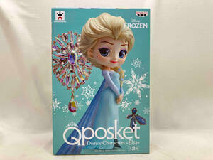 未開封品 バンプレスト エルサ B(ドレス:薄い水色) Disney Characters Q posket -Elsa- 「アナと雪の女王」 アナと雪の女王