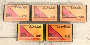 昭和レトロ コレクション ＊BOMBEAT BOM BEAT ボンビート 90TS 未使用品 3本 中古 2本 計5本 音楽 ミュージック 録音 レコーディング 音響