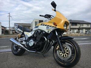 ヤマハ XJR1200R 4KG 実働 書類付 ワークス インターカラー ラウンドオイルクーラー付き タイヤバリ山 ツーリング カスタムにも