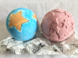 訳有り LUSH ラッシュ バスボム 2個セット シュートフォースターズ 限定品 トワイライトムーン ビーガン/VEGAN/入浴剤/ラベンダー