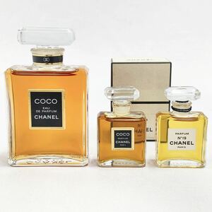 CHANEL シャネル 香水 まとめて3点 COCO EAU DE PARFUM 50ml/COCO PARFUM 7ml/No.19 7ml 残量9割以上 ココ フレグランス パルファム 