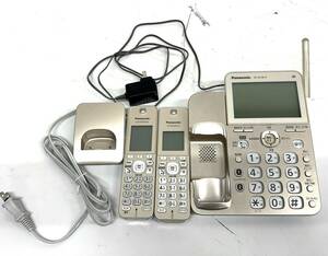 R450-W7-1543 Panasonic パナソニック 電話機 VE-GD78-N 子機2台付き KX-FKD353-N/KX-FKD556-N1 通電確認済み③