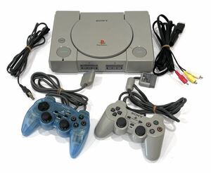 SONY ソニー PlayStation プレイステーション PS1 本体 SCPH-7500 ゲーム機 コントローラー 2個 レトロゲーム 現状品 送料無料 