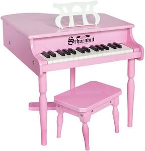 特売価格！トイピアノ　ベンチ付きお子様向け pink 30鍵盤