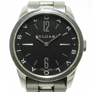 BVLGARI(ブルガリ) 腕時計 ソロテンポ ST37S/ST37BSS メンズ SS 黒