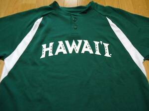 即決　ハワイ　ハワイ大学　Ｔシャツ　濃緑・白色　Ｓ