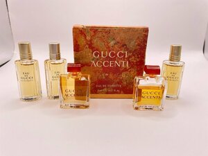 ■【YS-1】 グッチ GUCCI ミニ香水 5ml 6点セット まとめ ■ アチェンティ EDT ×3 オード グッチ EDT ×3【同梱可能商品】■F