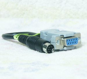【PCサプライ品】 PC-98マウスポート変換コネクタ (丸型本体に角型マウスを接続される方向け・全結線タイプ・新品加工品)
