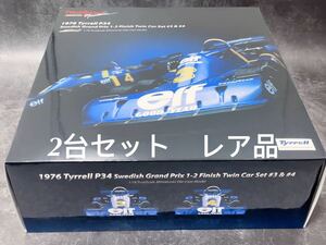 ★希少　2台セット　TSM 1/18 P34 1976スウェーデンGP 1-2フィニッシュ タイレル ティレル　Tyrrell #3 #4 京商 限定品　≠exoto BBR