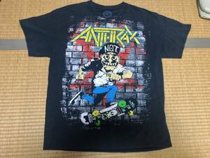 ANTHRAX アンスラックス NOT MAN ノットマン Tシャツ バンドT 正規品 IRON MAIDEN METALLICA PANTERA MEGADETH SLAYER NIRVANA