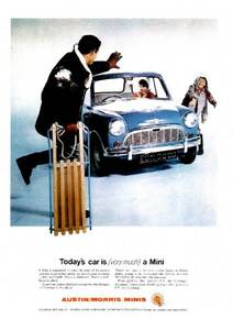 ◆1962年の自動車広告　ミニ　クーパー　MINI3