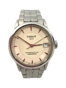 TISSOT◆powermatic 80 chronometer/自動巻腕時計/アナログ/ステンレス/WHT