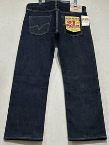 ※IRON HEART アイアンハート Lot 666S-21 21oz セルビッチ デニムパンツ 濃紺 日本製 大きいサイズ 36 　 BJBD.D