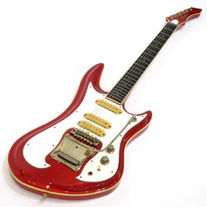 092s☆Guyatone グヤトーン LG-1200 レッドメタリック エレキギター ※中古