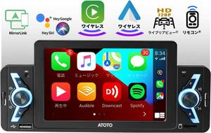 ATOTO F7WE 1DIN 5インチタッチスクリーンカーナビF7G1A5WEBluetooth、Carplay Android Auto ワイヤレス 5インチタッチスクリーンカーナビ