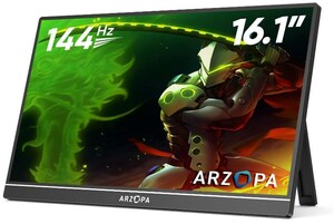ARZOPA Z1FC 16.1インチ ゲーミング モバイルモニター 144Hz 1ms FHD 非光沢IPS