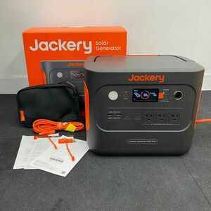 H524-C4-1991 Jackery ジャクリ ポータブル電源 1000plus JE-1000C/アウトドア キャンプ 防災 大容量バッテリー/箱 取説 コード付/通電OK⑤