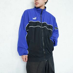 EU VINTAGE PUMA LOGO LINE DESIGN TRACK JACKET/ヨーロッパ古着プーマロゴライントラックジャケット(ジャージ)