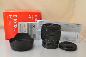 ★★極上品 SONY E 10-18mm F/4 OSS SEL1018 Lens w/Box♪♪#5703