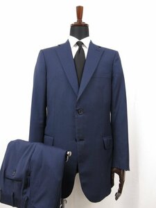 【ブリオーニ Brioni】 BRUNICO ウール シングル2ボタン スーツ (メンズ) size52L ネイビー系 濃紺 チェック風織柄 ■27RMS8067